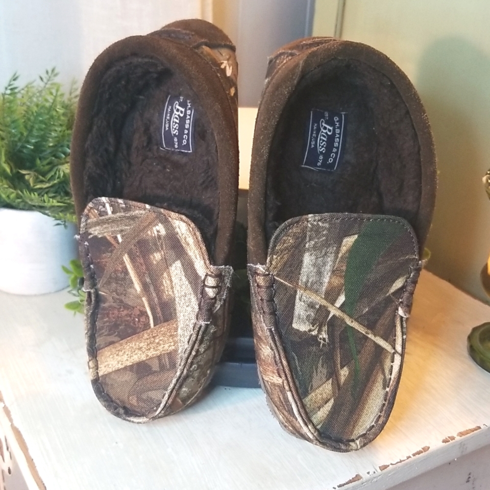 Boys BASS Camoflauge "Tahoe" Slippers